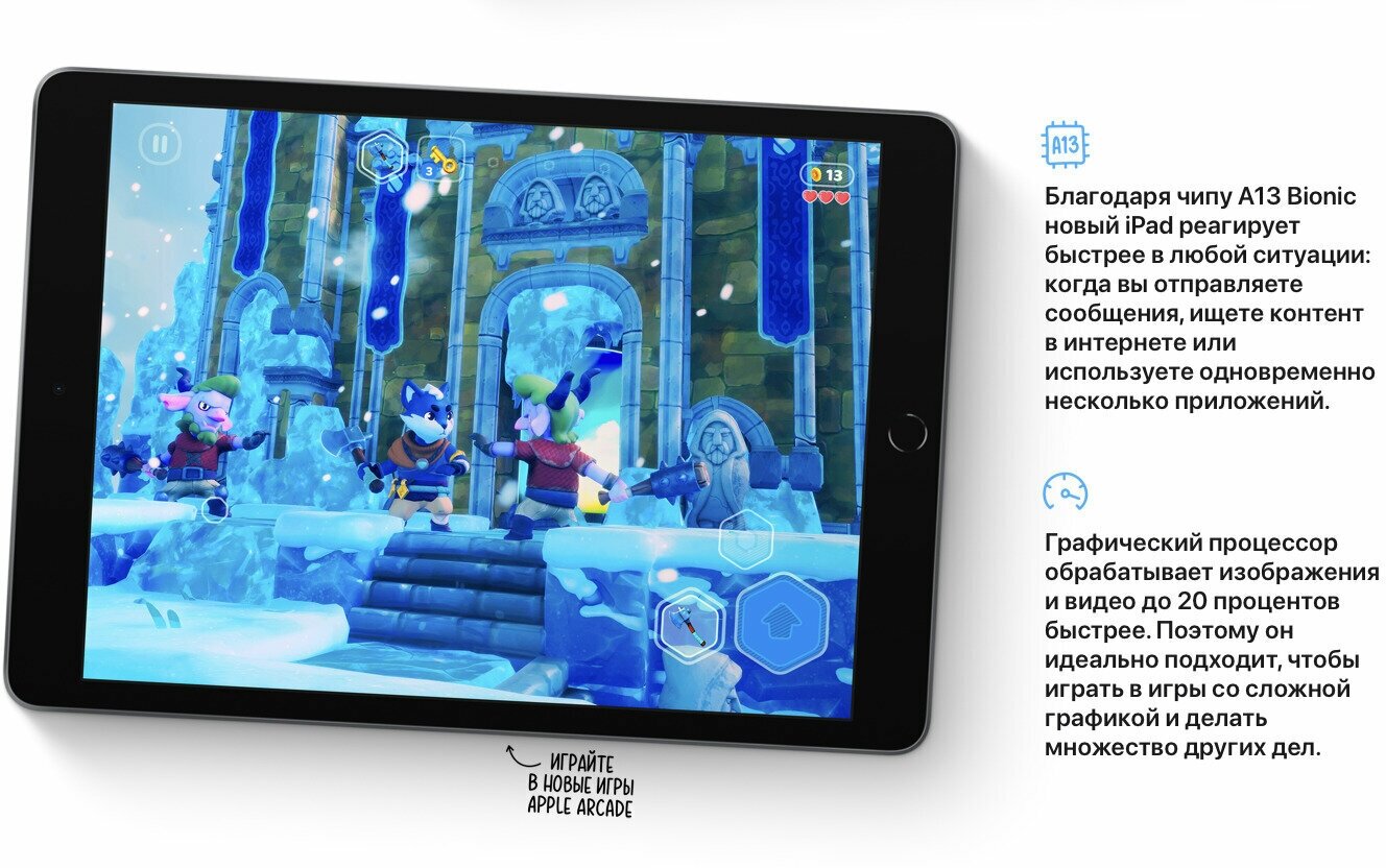 Планшет Apple iPad 2021 10.2" Wi-Fi 64Gb (MK2K3LL/A) Space Grey - фото №15