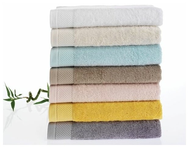 Полотенце Bambu цвет: бежевый (85х150 см) Soft cotton - фото №1