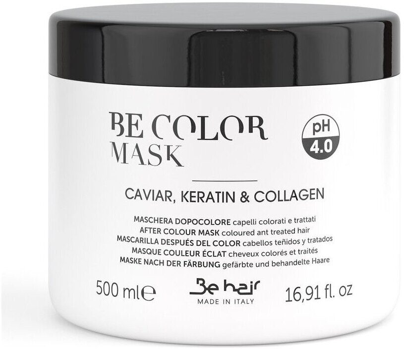 Маска для волос Be Hair Маска-фиксатор цвета для окрашенных волос After Colour Mask (Объем 500 мл)