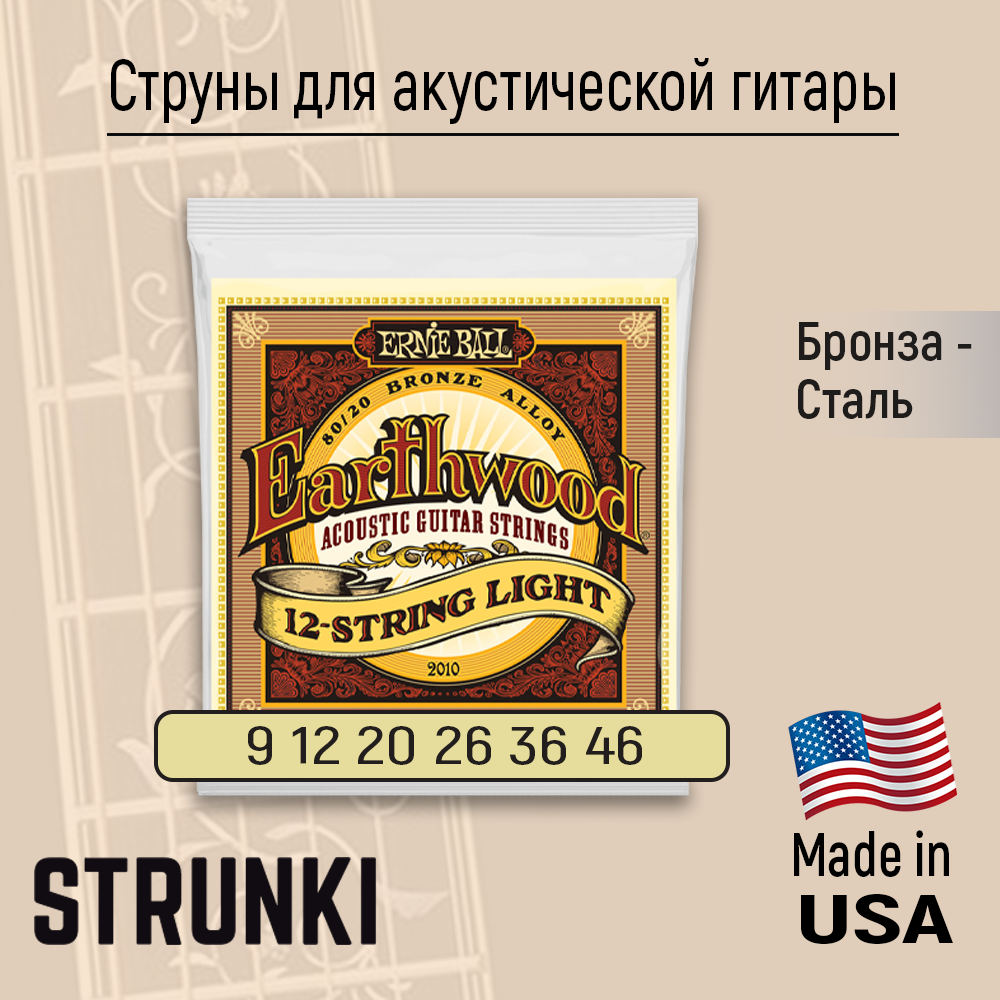 Струны для 12-струнной гитары Ernie Ball - фото №3
