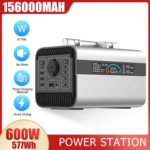 Портативная электростанция 600Вт Повербанк 156000 мАч с розеткой 220В 3450000₽