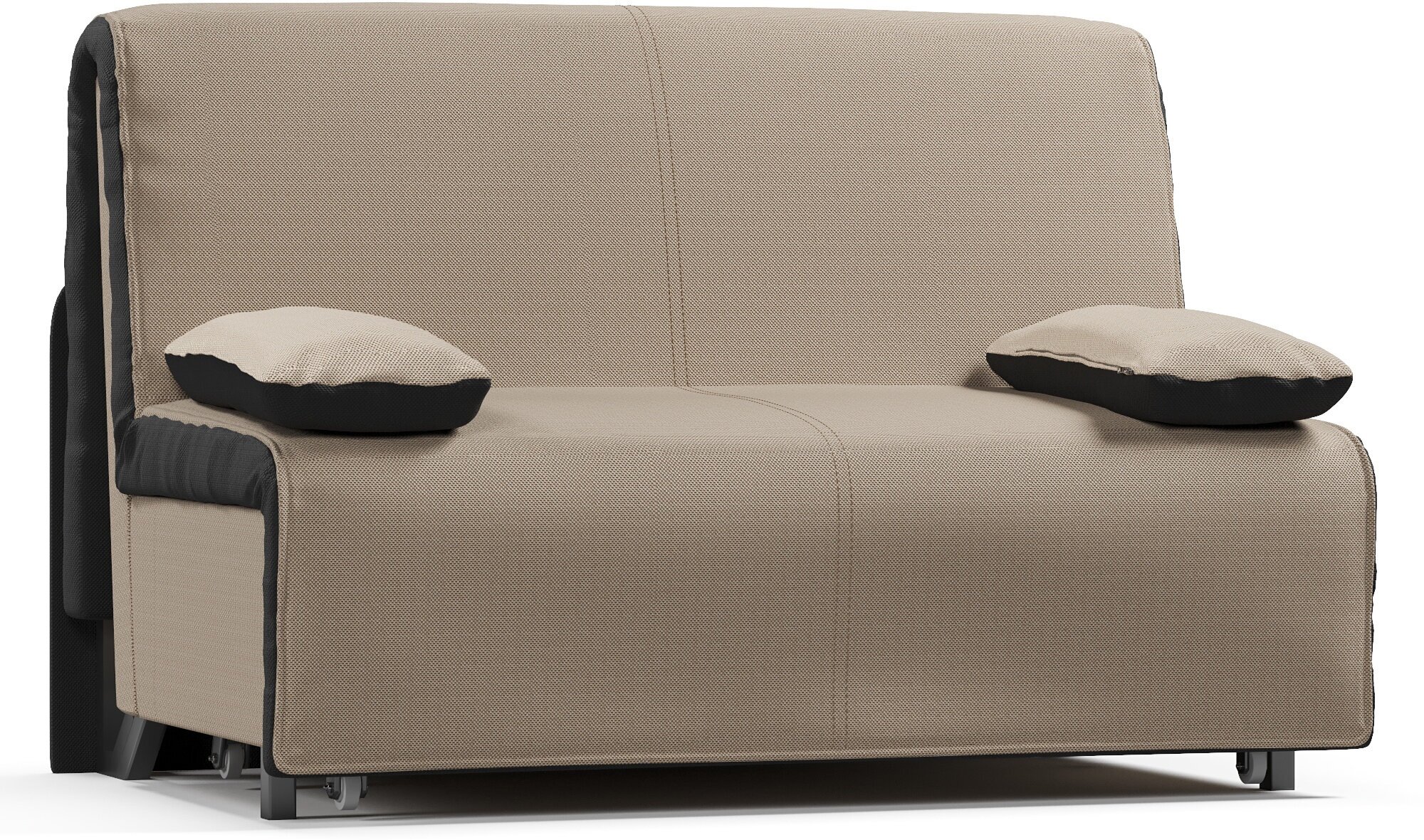 Диван-кровать Elegance 140ЯП (с ящиком и подушками) Mura 22-100 (140х110х95, СМ 140х203) — фото 1