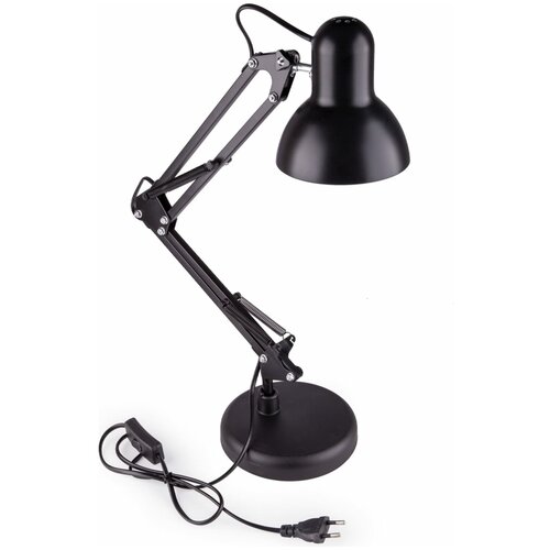 Настольная лампа DL-3- 60W-E27 на струбцине, черный VKL electric