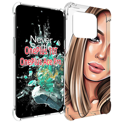 Чехол MyPads девушка-с-каре женский для OnePlus 10T задняя-панель-накладка-бампер