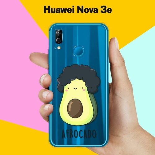 Силиконовый чехол Афрокадо на Huawei Nova 3e силиконовый чехол афрокадо на huawei p40 pro