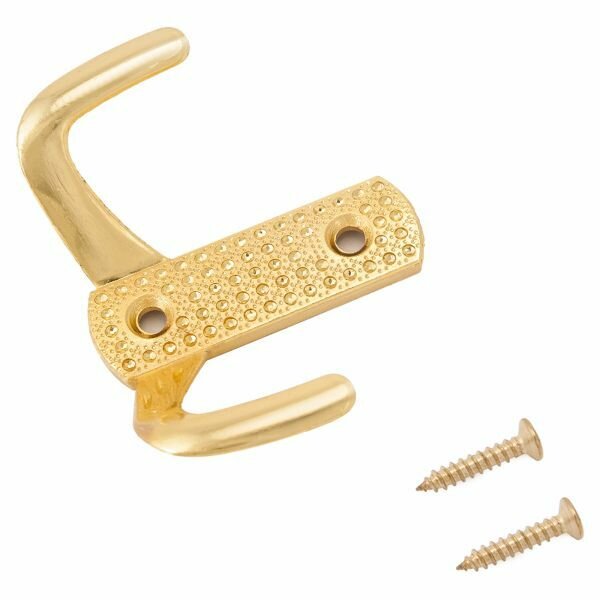 фото Крючок-вешалка для одежды и ванной стандарт 212 B BL, матовый черный, крепеж в комплекте