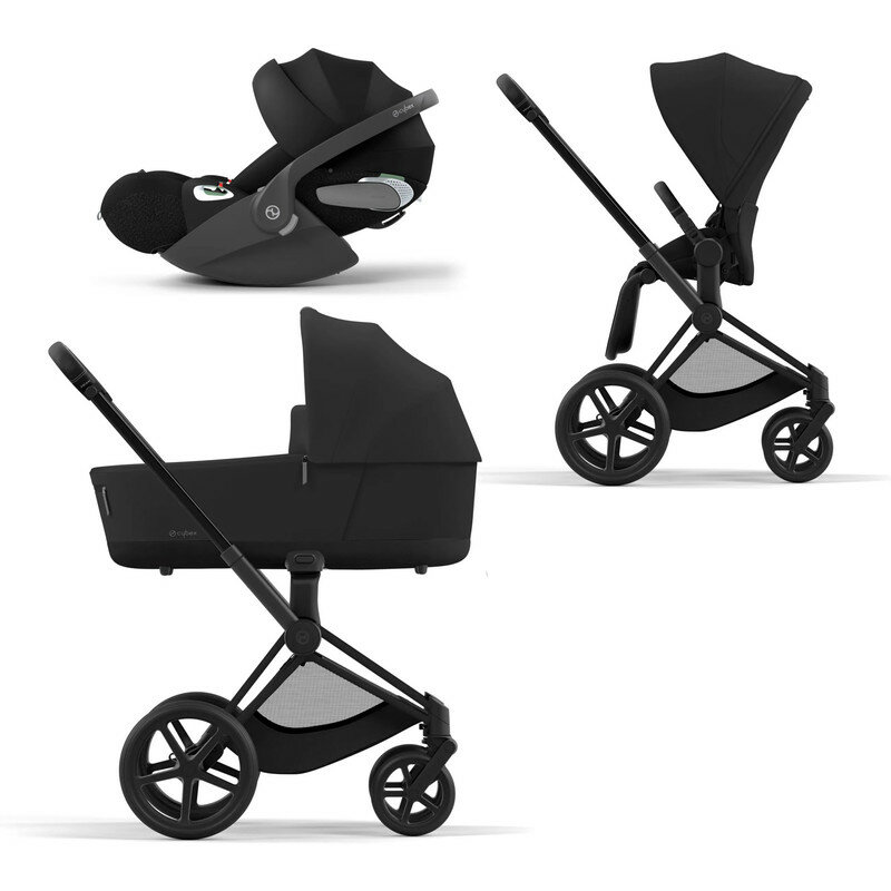 Cybex Priam IV Коляска 3 в 1, шасси IV Matt Black/Sepia Black