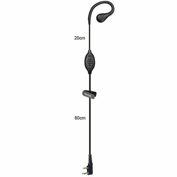 Гарнитура наушник Retevis EEK007 для рации, радиостанции Baofeng, Kenwood, Retevis, TYT, QYT, MYT, разъем Кенвуд 2 PIN — фото 5