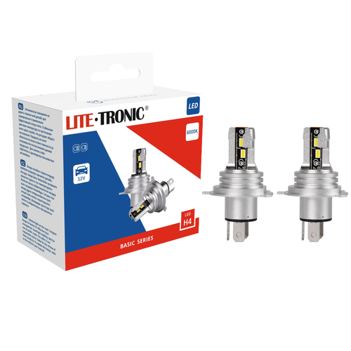 Автолампа светодиодная H4 LITE-TRONIC (комплект) 12V BSLED 6000K