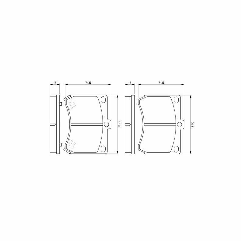 Тормозные колодки Bosch - фото №9