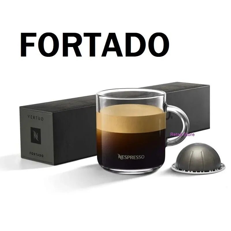Капсулы для кофемашины Nespresso Vertuo Fortado, 10 штук