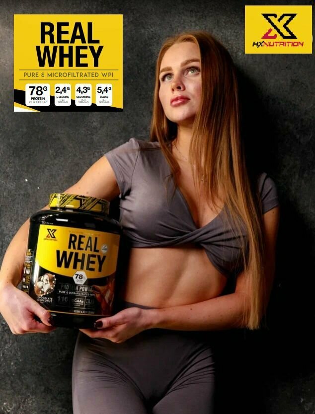 Сывороточный протеин HX NUTRITION PREMIUM Real Whey Черное печенье с кремом 2 кг