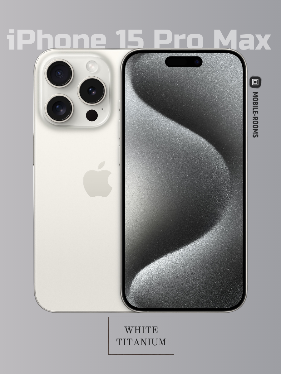 Смартфон Apple iPhone 15 Pro Max 512GB White Titanium Dual: nano SIM + eSIM