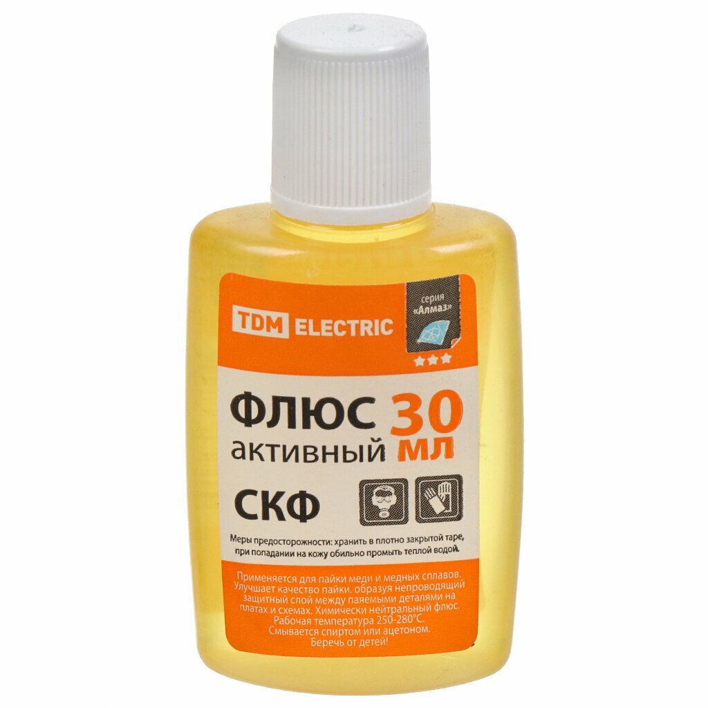 Флюс нейтральный спирто-канифольный TDM Electric Алмаз 30 мл SQ1025-0375