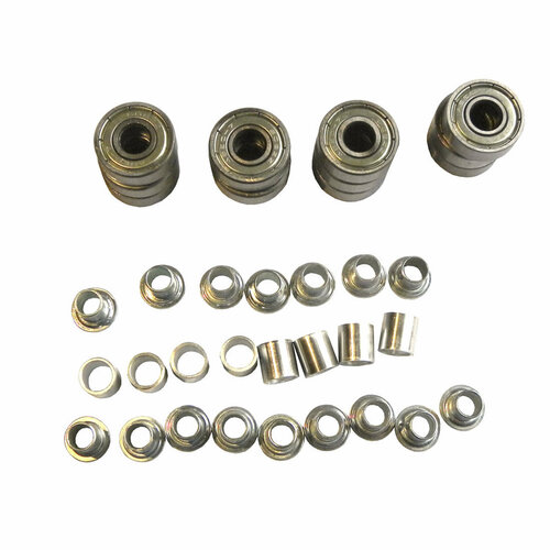 Набор подшипников 608zz ABEC-7 (16шт) для роликовых коньков с втулками (spacer) Amigo Sport № 4.