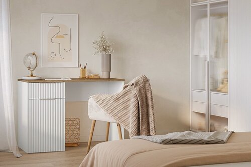 Изображение товара Письменный стол МебельЛэнд24 Салерно 4 Белый 120x60x75
