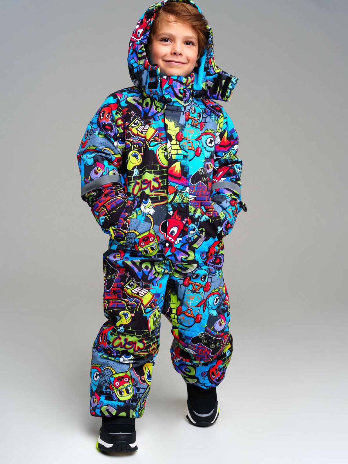 Комбинезон утеплённый playToday размер 98  черный