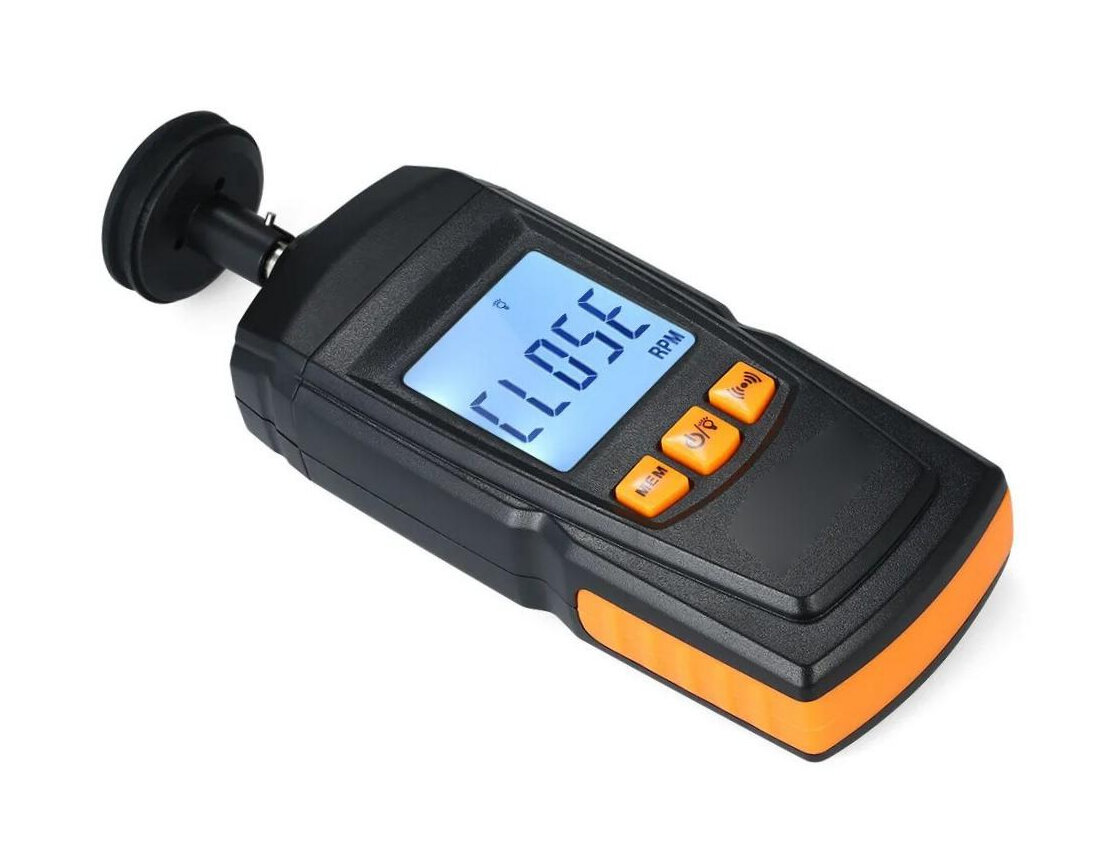 Тахометры Цифровой тахометр GM8906-HT (black) (Q21226GM8), контактные тахометры, тахометр цифровой контактный от 0,5 до 19999 оборотов в минуту