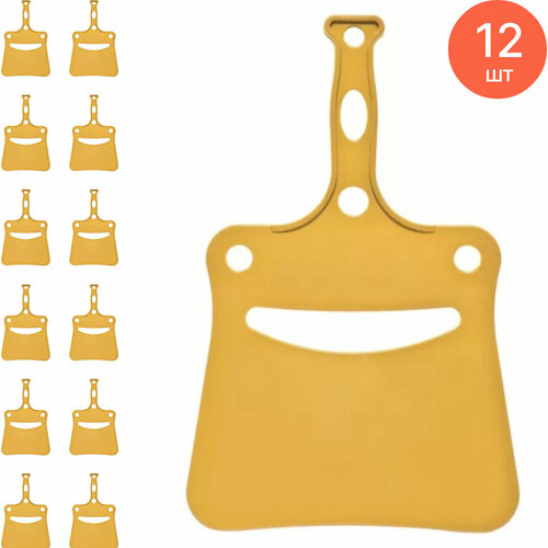 Веер для мангала Полимербыт с эргономичной ручкой полипропилен 2751757мм опахало для розжига углей комплект из 12 шт 1125₽