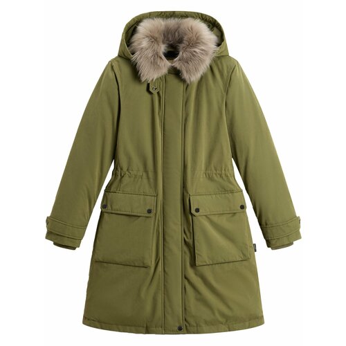 фото Пуховик woolrich arctic medium, размер s, зеленый
