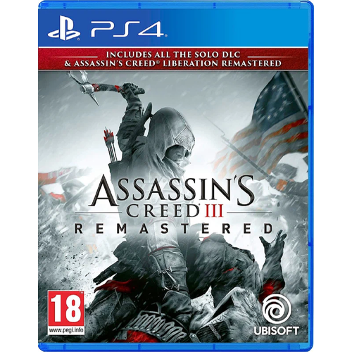 Игра Assassins Creed III 3 Remastered Русская версия для PlayStation 4 2590₽