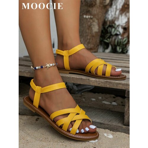 фото Сандалии moocie, размер foot length 26.5 cm, yellow