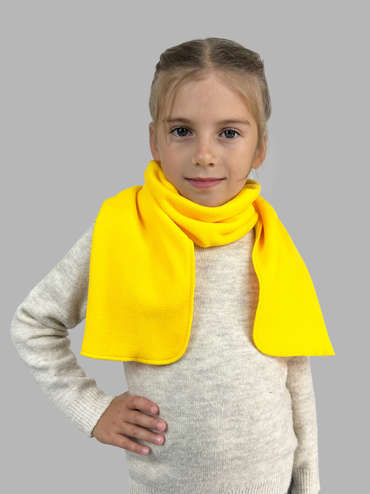 Шарф Body Pillow для детей,120х19 см, желтый — фото 1