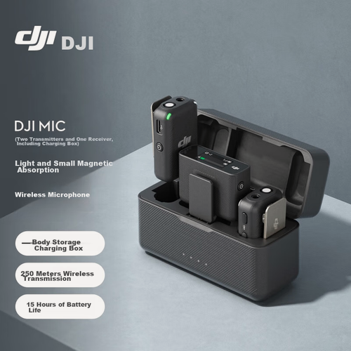Изображение товара Беспроводной петличный микрофон DJI Mic Dual, черный