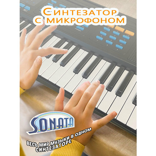 Синтезатор с микрофоном от сети