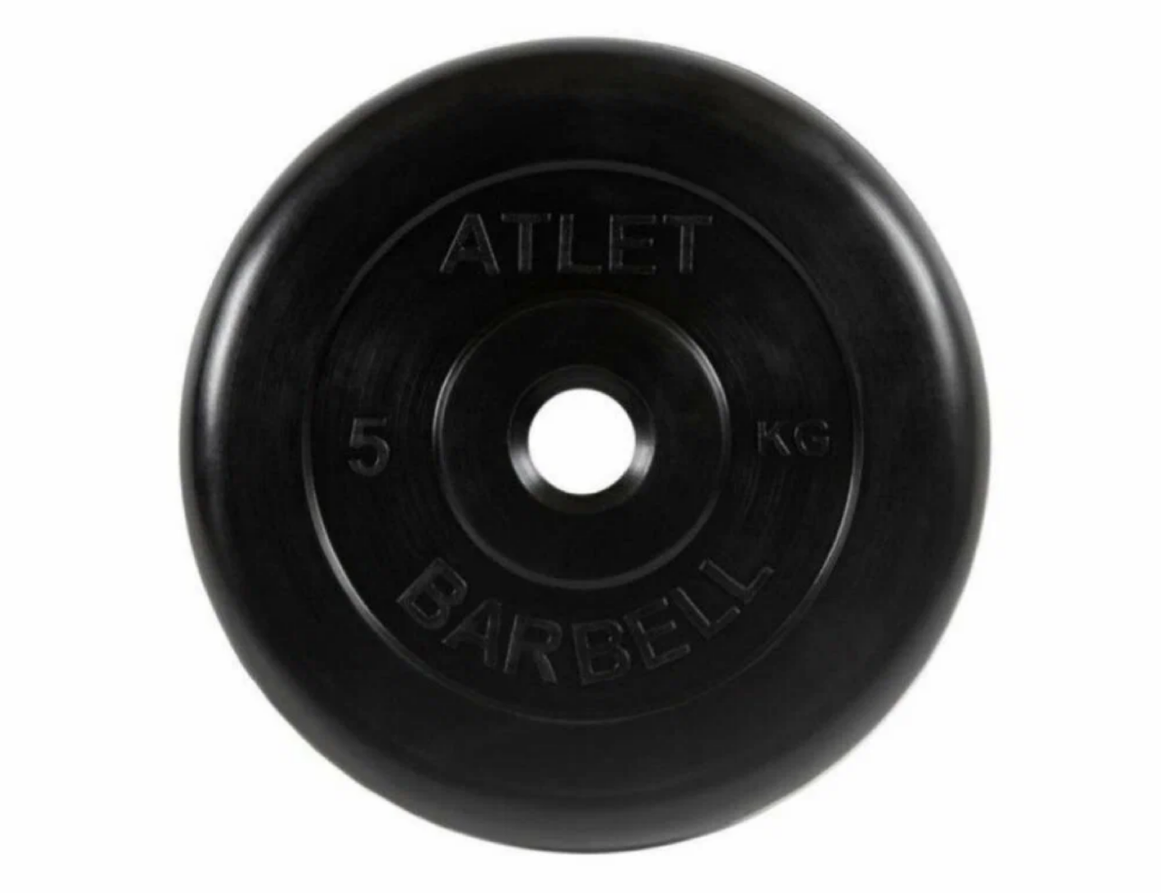 Диски для штанги ATLET 5 кг 31 мм обрезиненный. MB Barbell MB-AtletB31-5 — фото 1