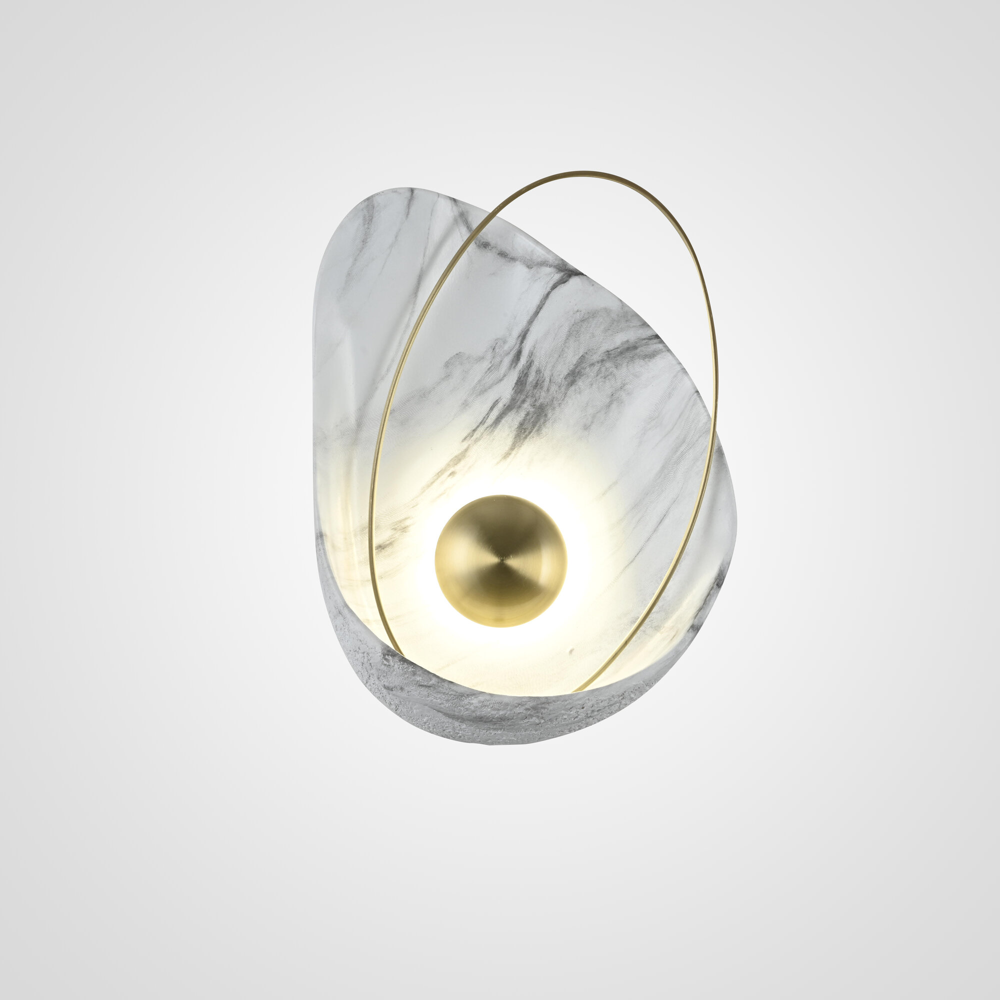 Настенный светильник CLAM Белый мрамор