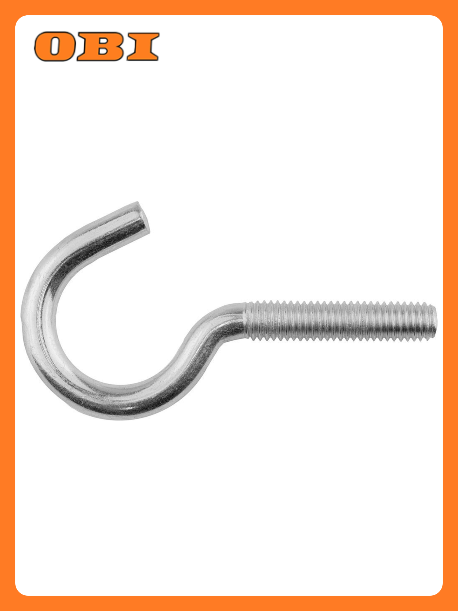 Крюк-болт Европартнер нержавеющая сталь серебристый длина 90 мм