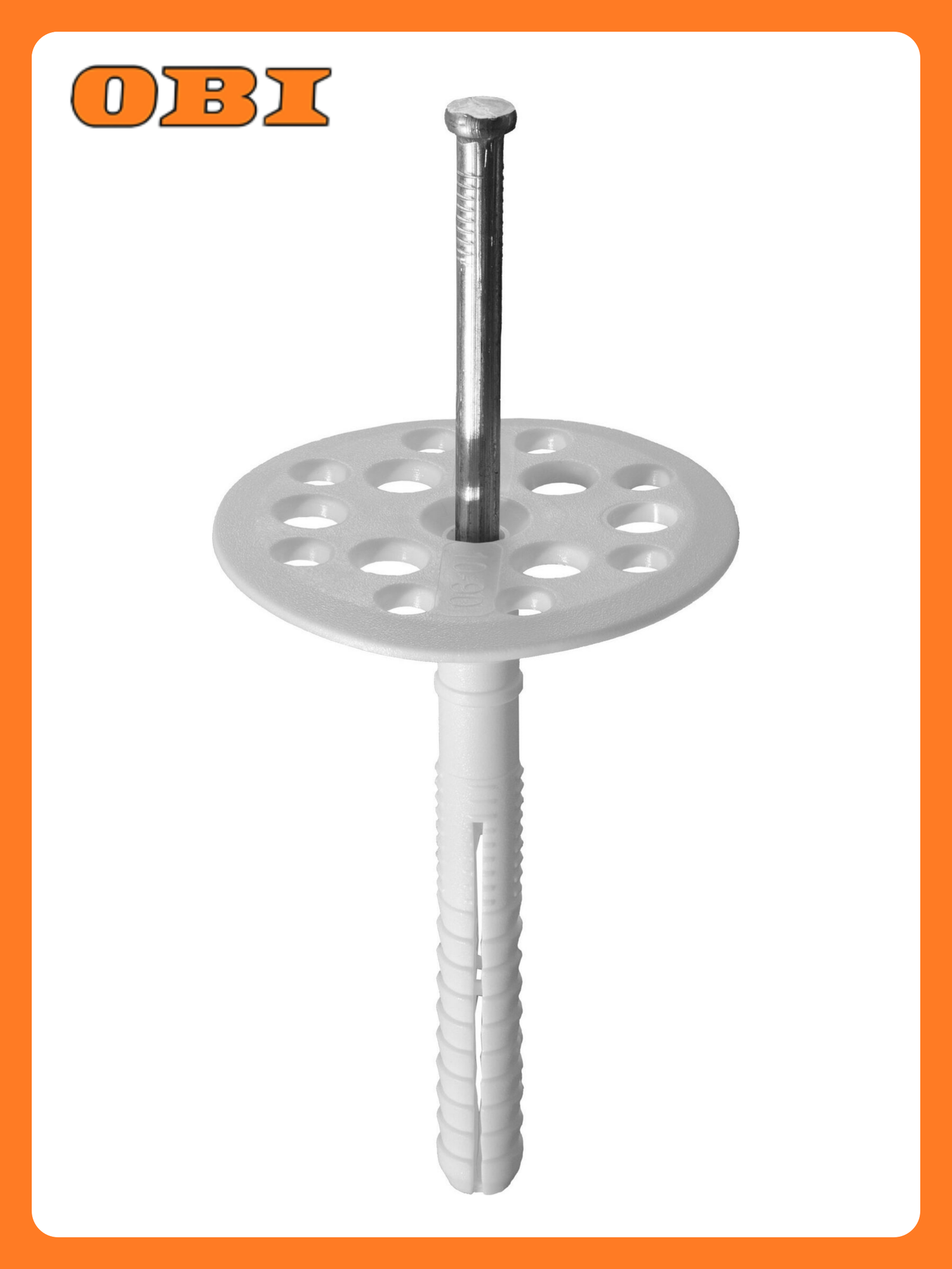 Дюбель Tech-KREP тарельчатый полипропилен 10x90 мм 50 штук