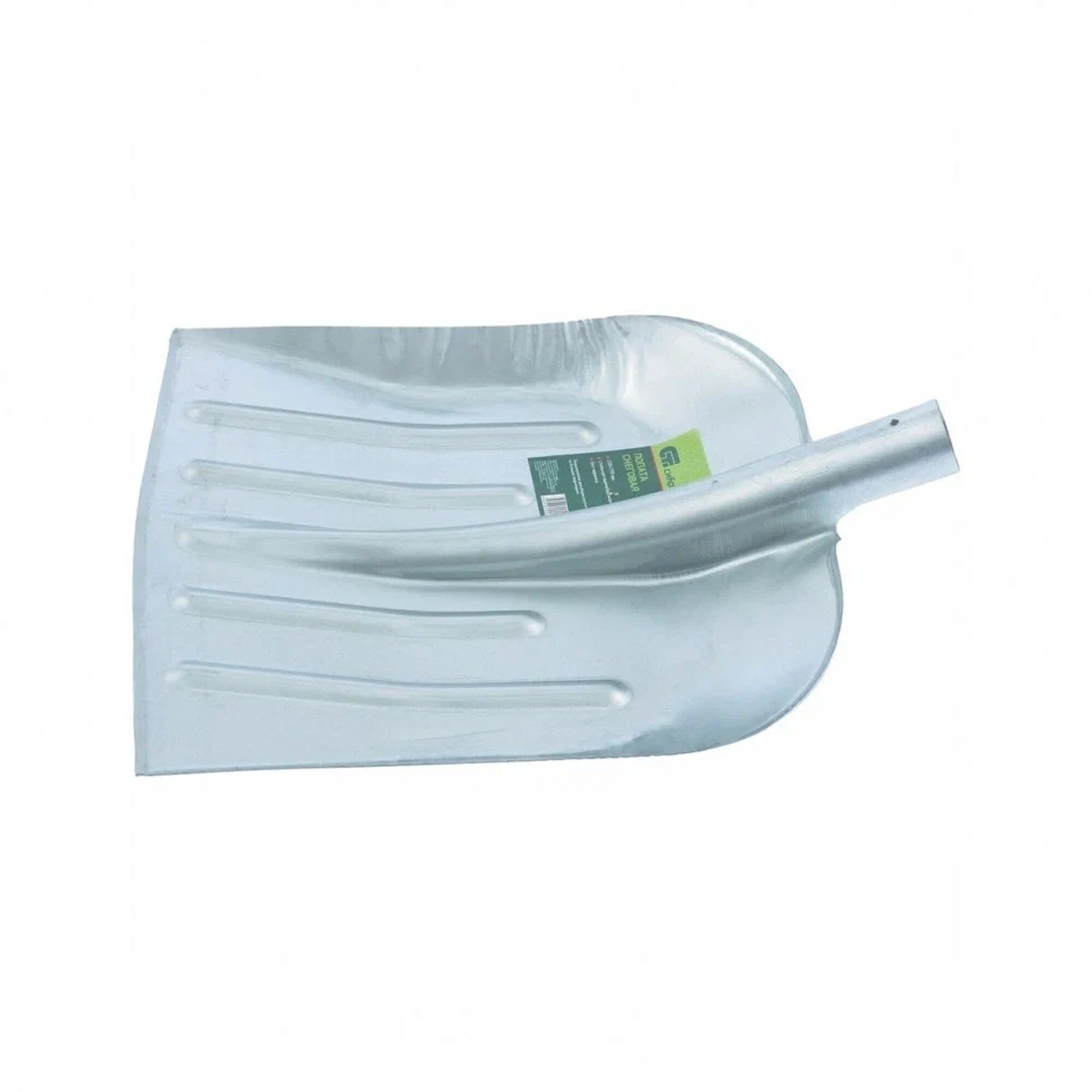 Лопата для уборки снега стальная оцинкованная 330 х 365 мм без черенка Россия.