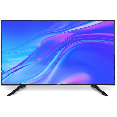 Телевизор VESTA TV LED 43V3400 черный Smart 43 Android TV, Google assistant, Bluetooth, Google Play Market, T/T2/C/S, безрамочный, матрица IPS