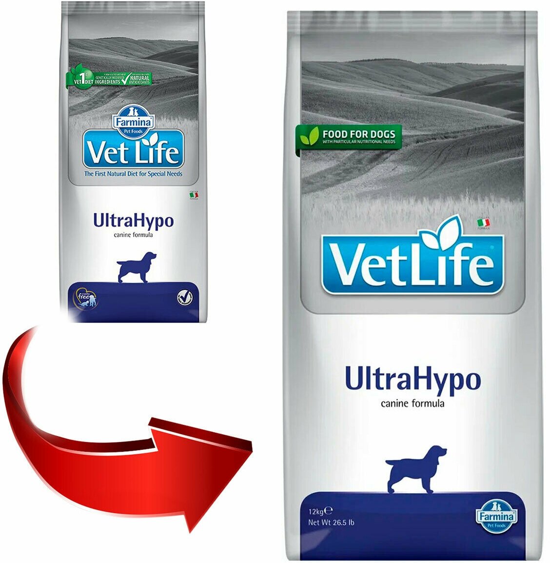 Сухой корм для собак Farmina Vet Life UltraHypo 1 уп. х 1 шт. х 12 кг - фотография № 4