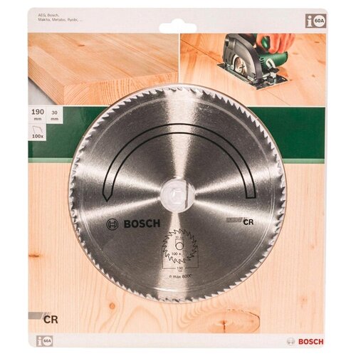 Диск пильный по дереву 190x30 100 Bosch 2609256832 диск пильный bosch eco al 190 ммx20 мм 54зуб 2608644390