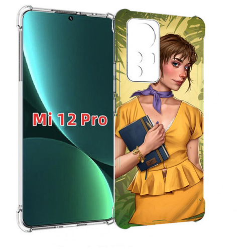 Чехол MyPads девушка-в-зелени женский для Xiaomi 12S Pro задняя-панель-накладка-бампер чехол mypads девушка в зелени женский для doogee s41 s41 pro задняя панель накладка бампер