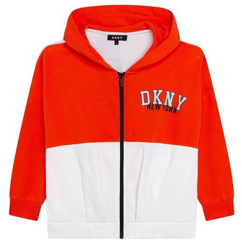 фото Олимпийка dkny, капюшон, трикотажная, размер 176, красный