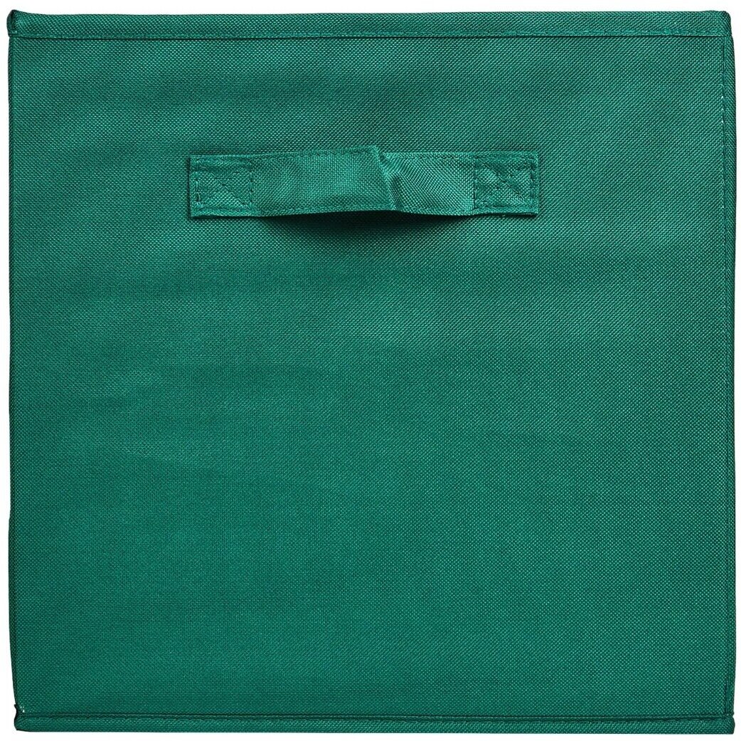 Короб 31x31x31 см 29.7 л полипропилен цвет зеленый - фотография № 3