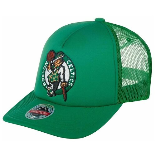 фото Бейсболка mitchell ness 6hsssh21352-bcegren boston celtics nba, размер one mitchell & ness