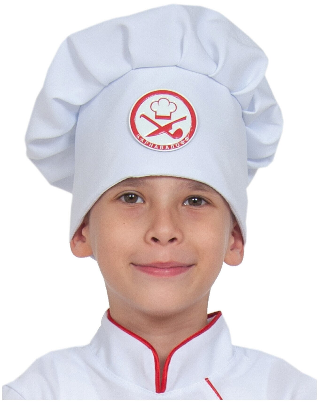 Белый поварской колпак детский