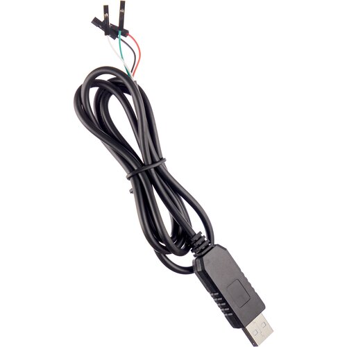 Кабель-адаптер конвертер USB на RS232 UART TTL PL2303 GSMIN AK86 (Черный) ftdi usb ttl 232r 3 3v 5v 6 way wire end connector serial ttl uart level converter data transmission cable