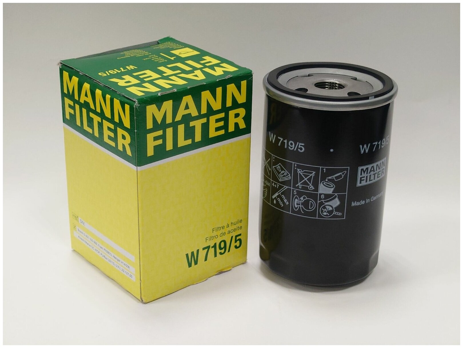 Фильтр маслянный двигателя MANN-FILTER - фото №2