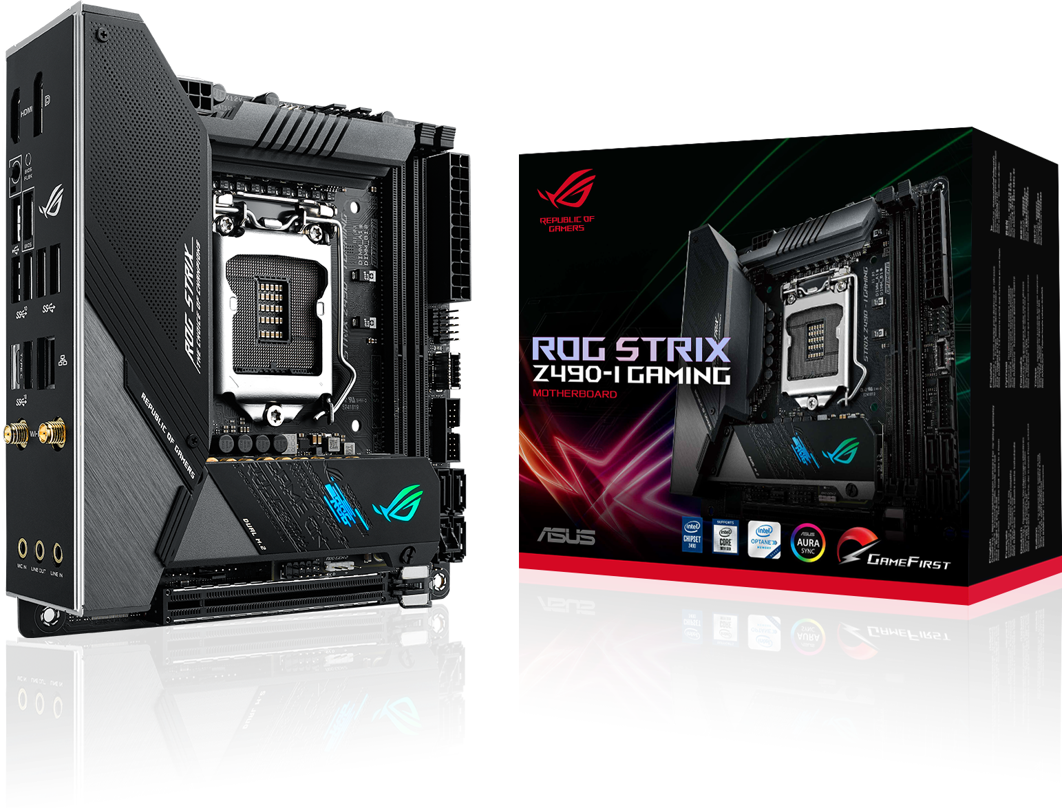 Материнская плата ASUS ROG STRIX Z490-I GAMING