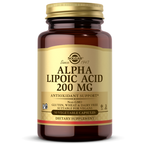 фото Alpha lipoic acid капс., 200 мг, 50 шт. solgar
