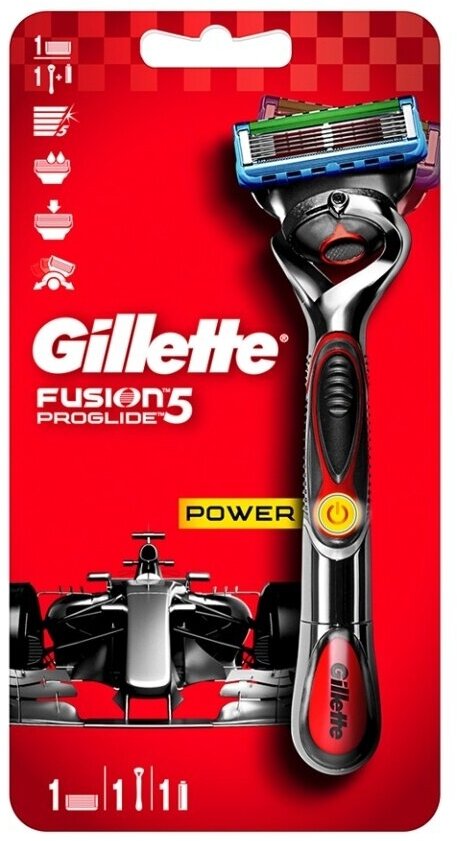 Станок для бритья Fusion Proglide Power Flexball + 1 кассета, Gillette