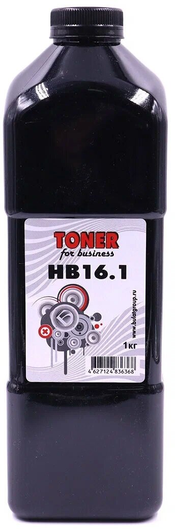 Тонер булат HP HB16.1 универсальный для картриджей hp и canon (Чёрный, банка 1 кг)