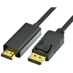 Кабель TUBON DisplayPort - HDMI 4K 30Hz, ПВХ DH01 - изображение