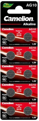 Батарейка Camelion AG10, в упаковке: 10 шт.
